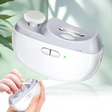 2-in-1 Electric Nail Clipper & Nail File With Light