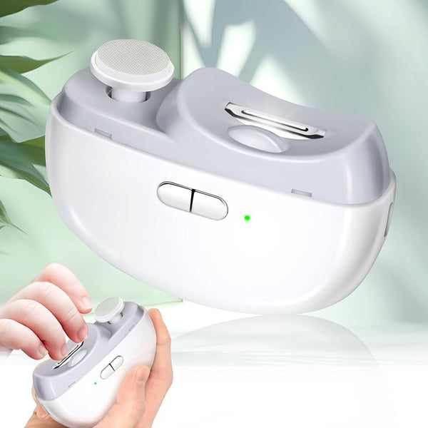 2-in-1 Electric Nail Clipper & Nail File With Light